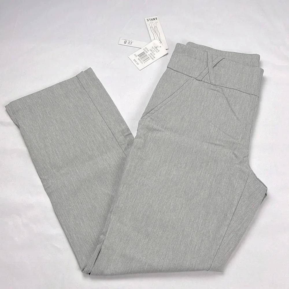 Joe Benbasset New Women’s M Heather Gray‎ Pull-on Stretchy Ankle Pant